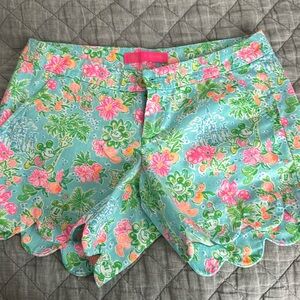 Lilly Pulitzer Disney Buttercup shorts
